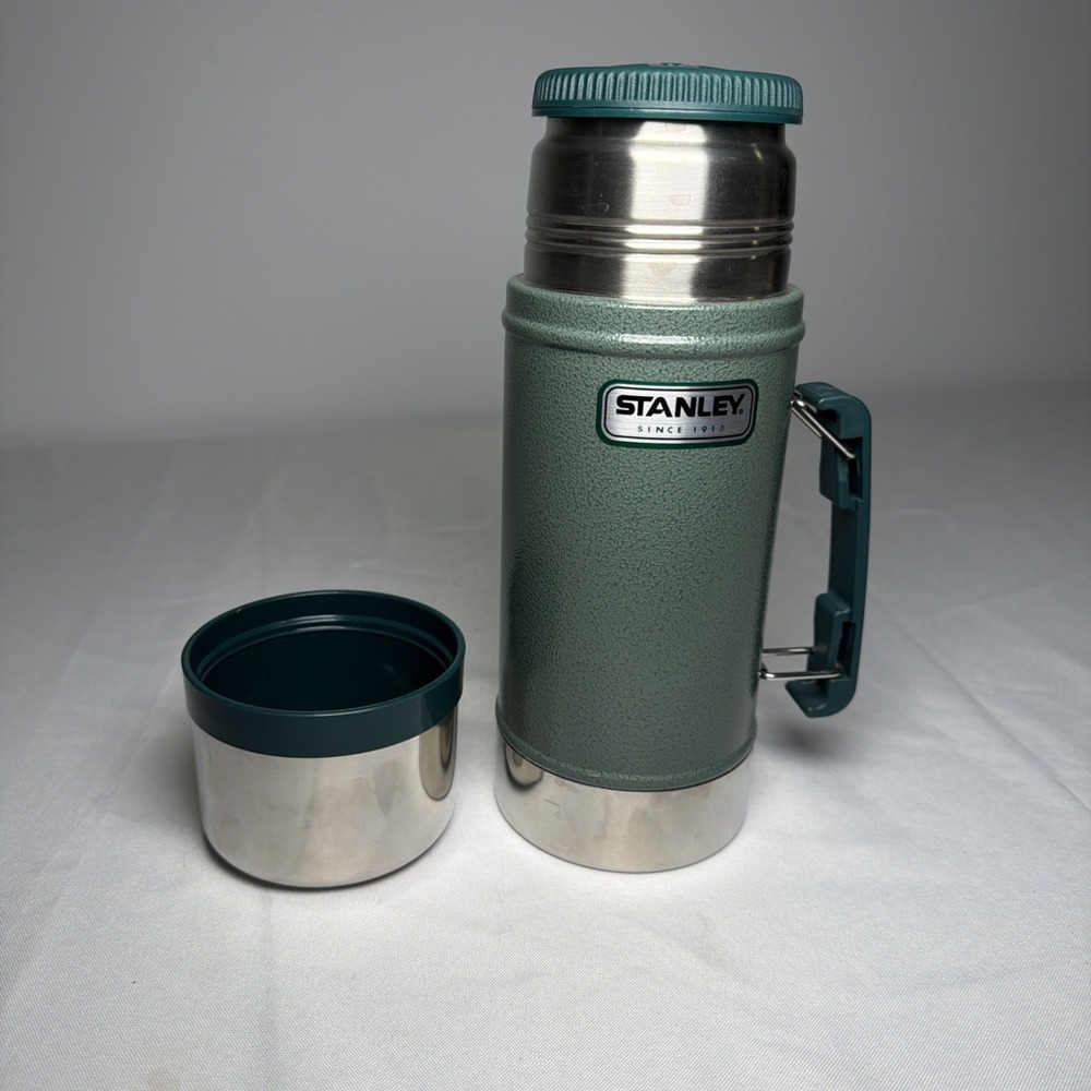 Stanley Classic Legendary 24oz Vacuum Insulated Coffee/Food Jar HammerTone Green - Picture 7 of 13